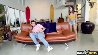 Kira Perez Catches Pervert Step Brother Jerking Off To Porn