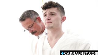 Reece Scott bareback fucks twink Grant Ducati