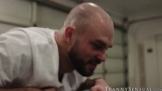 Tbabe Ariel Demure endures ass stretching delivered by hung Cliff Jensen
