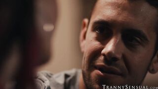 The throbbing manhood of Dante Colle disappeared inside the TS ass of Natalie Stone