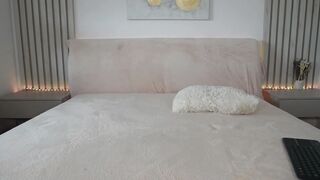 Blonde in lingerie squirts while 2