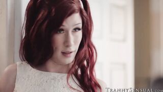 Cock sucker tranny Jenna Gargles wants some deep love from Pierce Paris