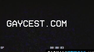 Juicy daddy semen oozed out of DILF Reece Scott's dick after pounding his son's hole