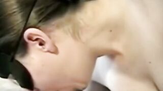 Deep-Throating Brunette Amateur's Blowjob Video