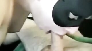 Deep-Throating Brunette Amateur's Blowjob Video