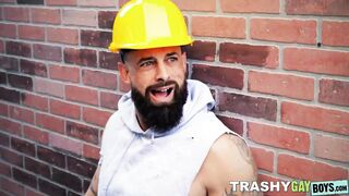 Trailer boy Alpha Wolfe gets sneaky with his colleague exploring new sexual desires