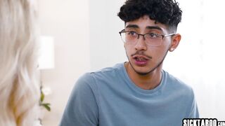 Stepmom fucks her stepson with boner