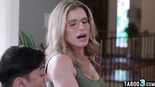 Innocent game for stepmom ends on a dick