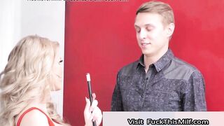 Casca Akashova fucks her son's friend on
