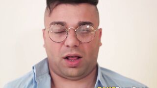 Nerdy Don DIego gets seduced by a flirty lady who invites him to eat her tasty cunt