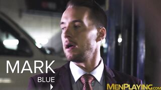 Hot anal fucking during a lunch break by suited Nate Rose and Zack Mackay