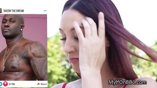 Interracial cock cocktail for hot busty milf