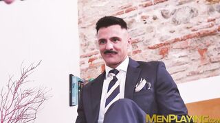 Businessman Kay Tonx had his feet worshiped before getting fucked by Dani Robles