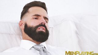 Ceo Dani Robles banged his worker Oskar Ivan after getting painted