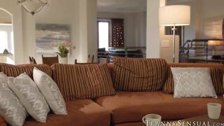 Ebony babe Ana Foxxx endures the swift thrusting delivered by tlady Emma Rose