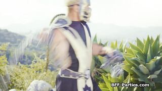 Kitana sharing hard dick with warrior besties