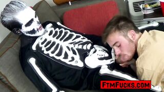 Gaybuster FTM jock fucked by scary dude!