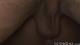 Older athlete Hugh Hunter seduces young stud Ethan Slade for a nice ass banging