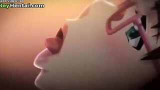 Hot girl in uniform gets amazing creampie