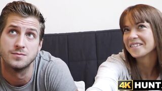 I hammered tiny brunette Angella Christins holes in front of her partner