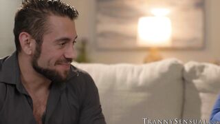 Muscular Dante Colle and TS bombshell Gracie Jane both have steamy fuck