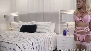 Big boobed shemale Brittney Kade aroused my dick so it will be ready to fuck