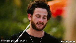 Slim bimbos donged by long cock golf player