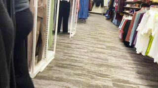 Milf Out Inside Outside Shopping with a Fat Butt Whale