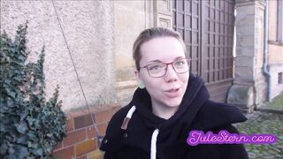 The young blonde needs tuition, not only when sucking