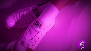 Cum on her Hottie Converse Sneaker and Ankle Socks (HD)