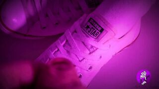 Cum on her Hottie Converse Sneaker and Ankle Socks (HD)