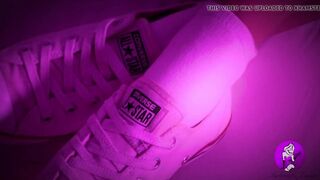 Cum on her Hottie Converse Sneaker and Ankle Socks (HD)