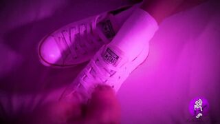 Cum on her Hottie Converse Sneaker and Ankle Socks (HD)