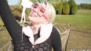 Blonde teen Ashby Winter vs Raul Costa