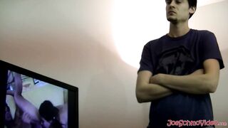 Young gay twink Service utilizes his long white cock to deeply penetrate an ass
