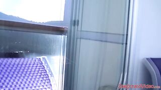 Straight guy Eric lets his long swollen dick get swallowed to cum in the end