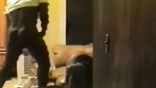 Black Amateur Spanks His Best Fan Hard