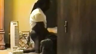 Black Amateur Spanks His Best Fan Hard