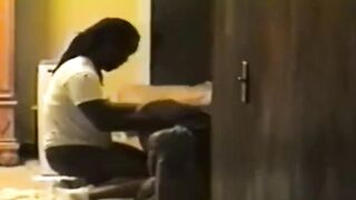 Black Amateur Spanks His Best Fan Hard