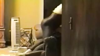 Black Amateur Spanks His Best Fan Hard