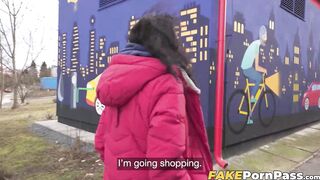 Cute Czech teen Mini MitziX impressed by money becomes my fuck buddy