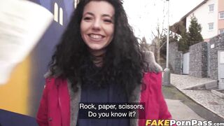 Cute Czech teen Mini MitziX impressed by money becomes my fuck buddy