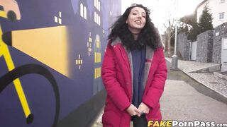 Cute Czech teen Mini MitziX impressed by money becomes my fuck buddy