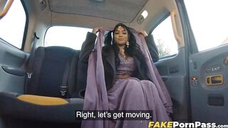 Busty Asian Yasmin Khan gets picked up by a taxi driver for a hardcore pounding