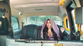 Busty Asian Yasmin Khan gets picked up by a taxi driver for a hardcore pounding