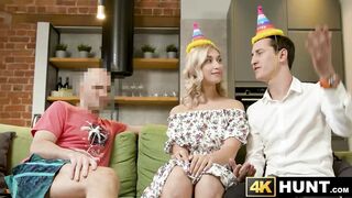Feasting over blonde Iris Kis Kis delicious body in exchange of money
