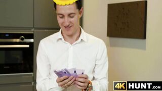 Feasting over blonde Iris Kis Kis delicious body in exchange of money