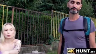 Selling my blonde wife Mimi Cica to this random guy so he can have passionate sex wit