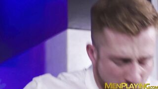 Sexy Olivier Robert jerked his cock while getting ass pumped by hot Manuel Skye