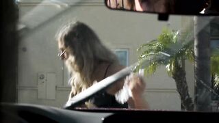 Lovely babe Maya Woulfe gets pricked in the ass by a beautiful tranny